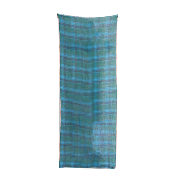 Highland Check Scarf - Teal