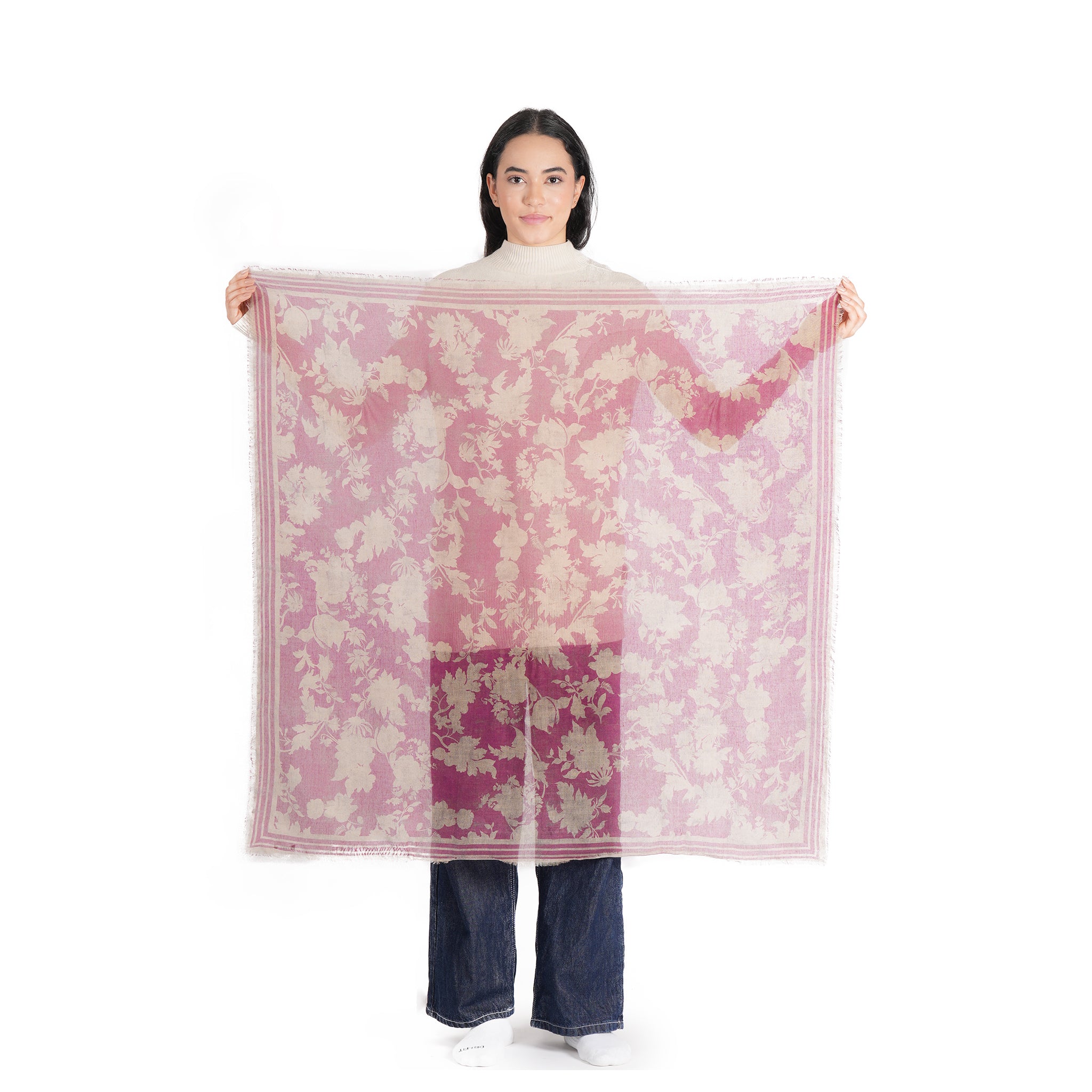 Garden Whisper Lightweight Scarf - Cuban Sand