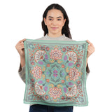 High Noon Floral Bandana - Granite Green