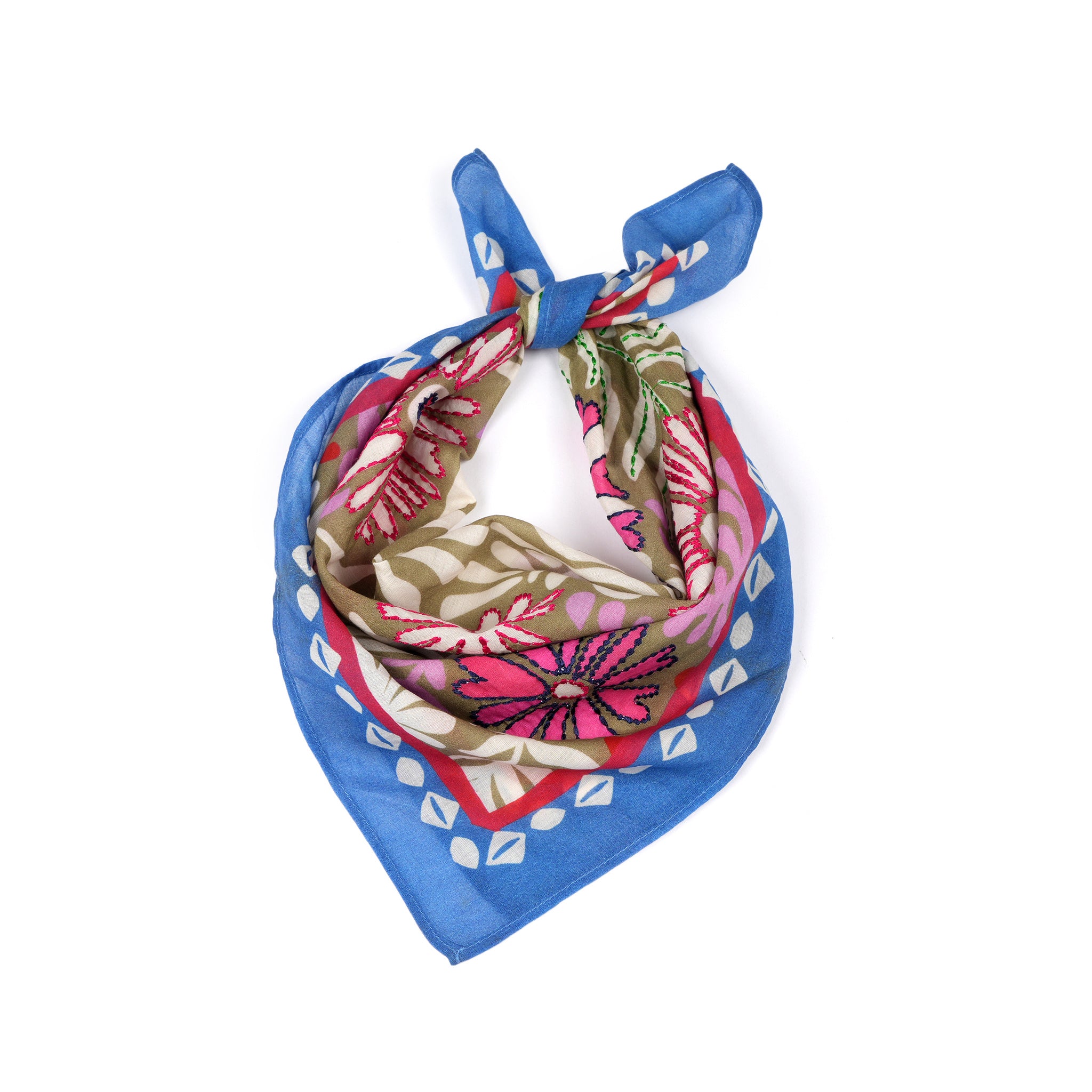 Dakota Floral Bandana - Pear