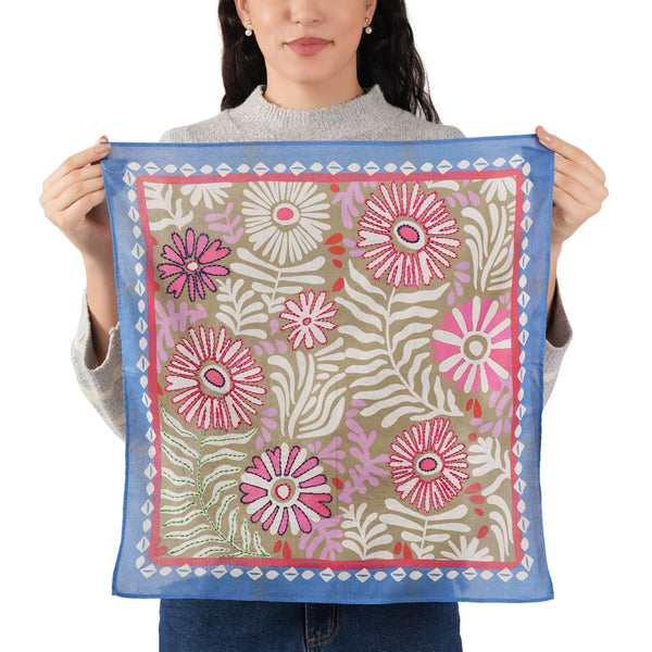 Dakota Floral Bandana - Pear