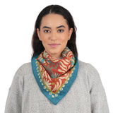 Dakota Floral Bandana - Rust