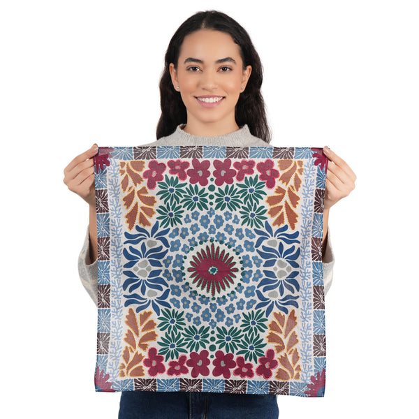 Clovewood Floral Bandana - White