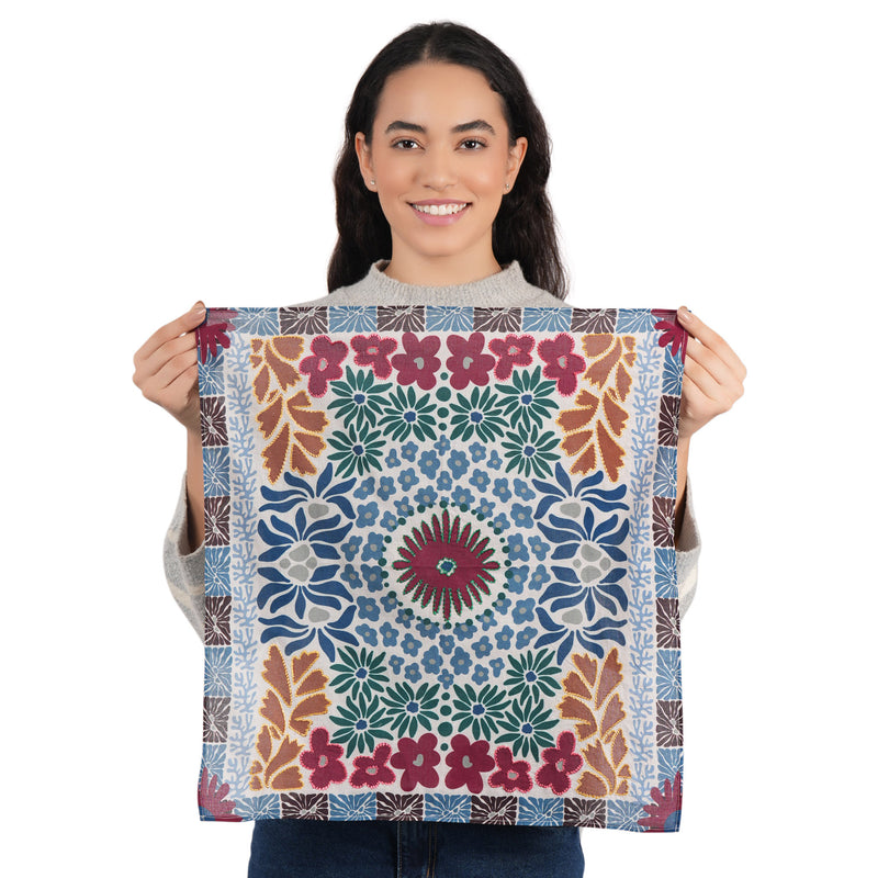 Clovewood Floral Bandana - White