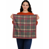 Cabin core Plaid Bandana -  Dark Olive