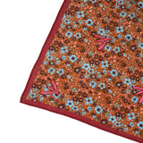 Anne Embroidered Dragonfly Bandana - Brown