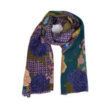 Reversible Garden Patchwork Scarf – Purple Sage