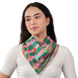 Cheers & Charms Cocktail Bandana - Dark Green