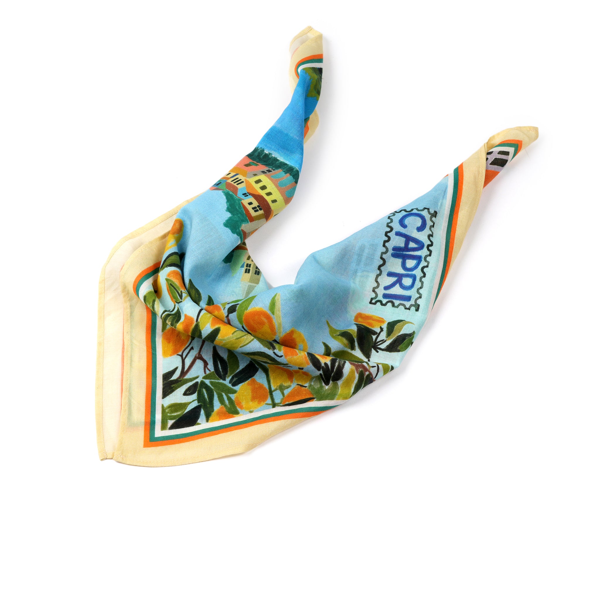 Capri Coast Bandana - Sky Blue