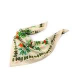 Citrus Blossom Garden Bandana - Cream