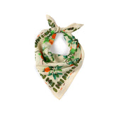 Citrus Blossom Garden Bandana - Cream