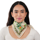 Citrus Blossom Garden Bandana - Cream