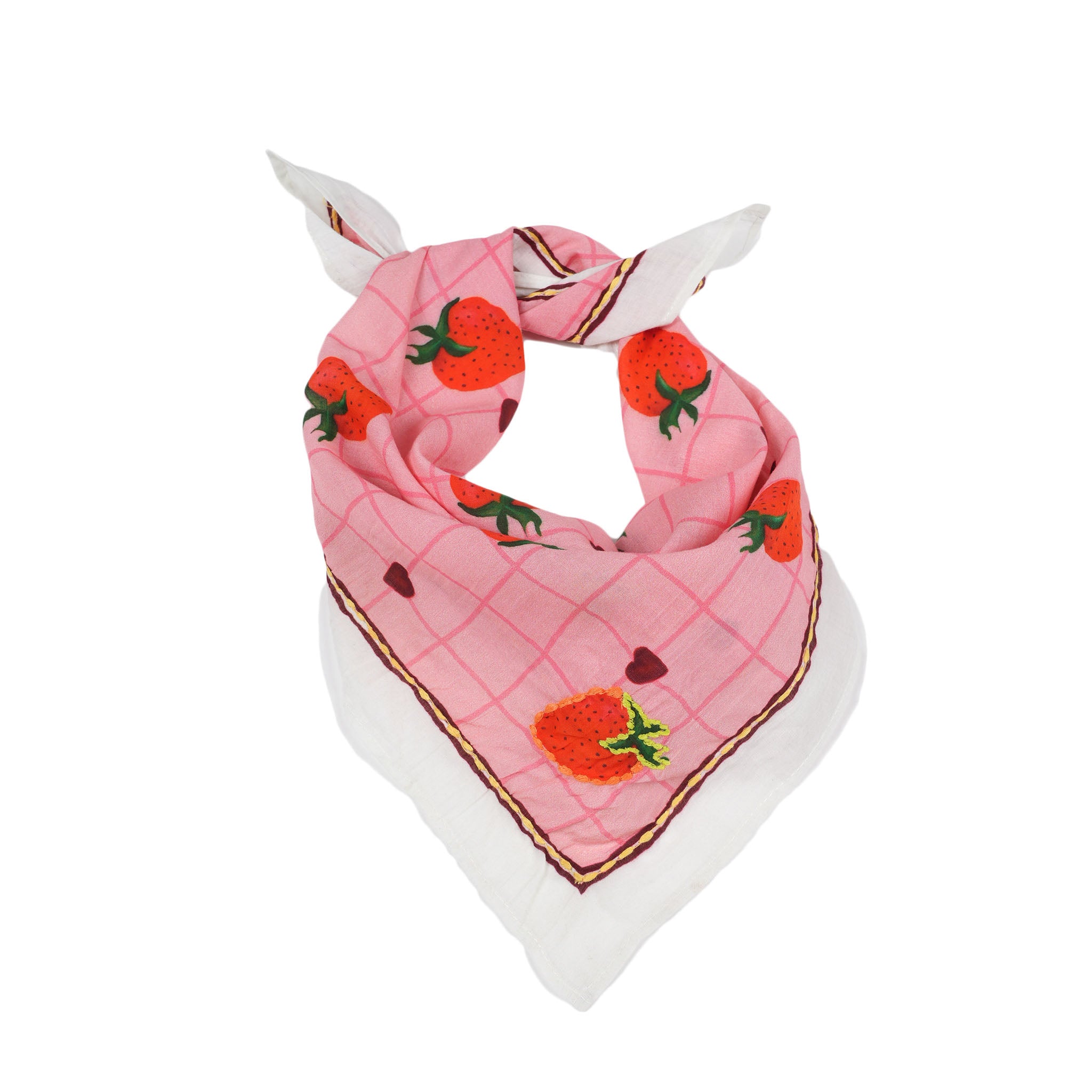Strawberry Sweetheart Bandana - Pink