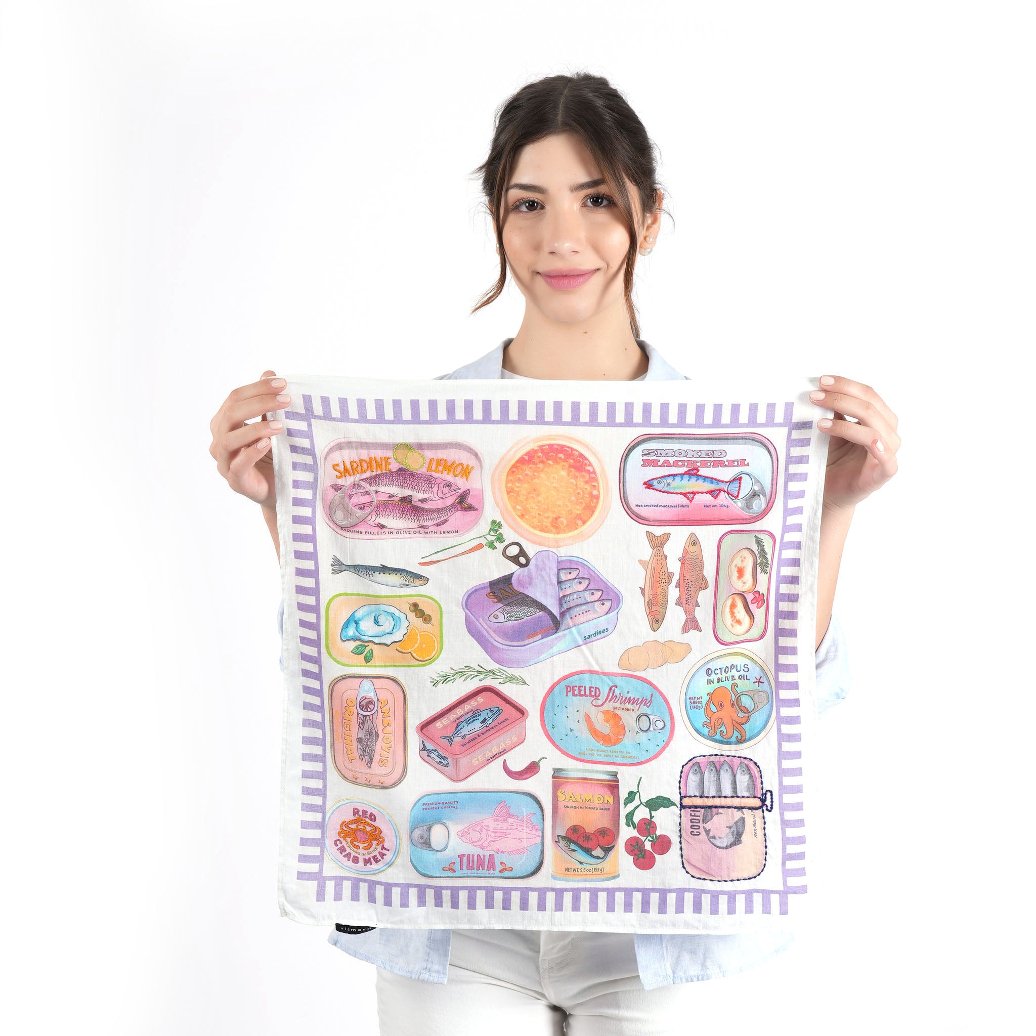 Tinned Treasures Bandana - Purple