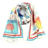 Postage Stamp Scarf – Vanilla