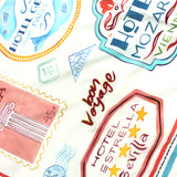 Postage Stamp Scarf – Vanilla