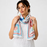 Postage Stamp Scarf – Vanilla