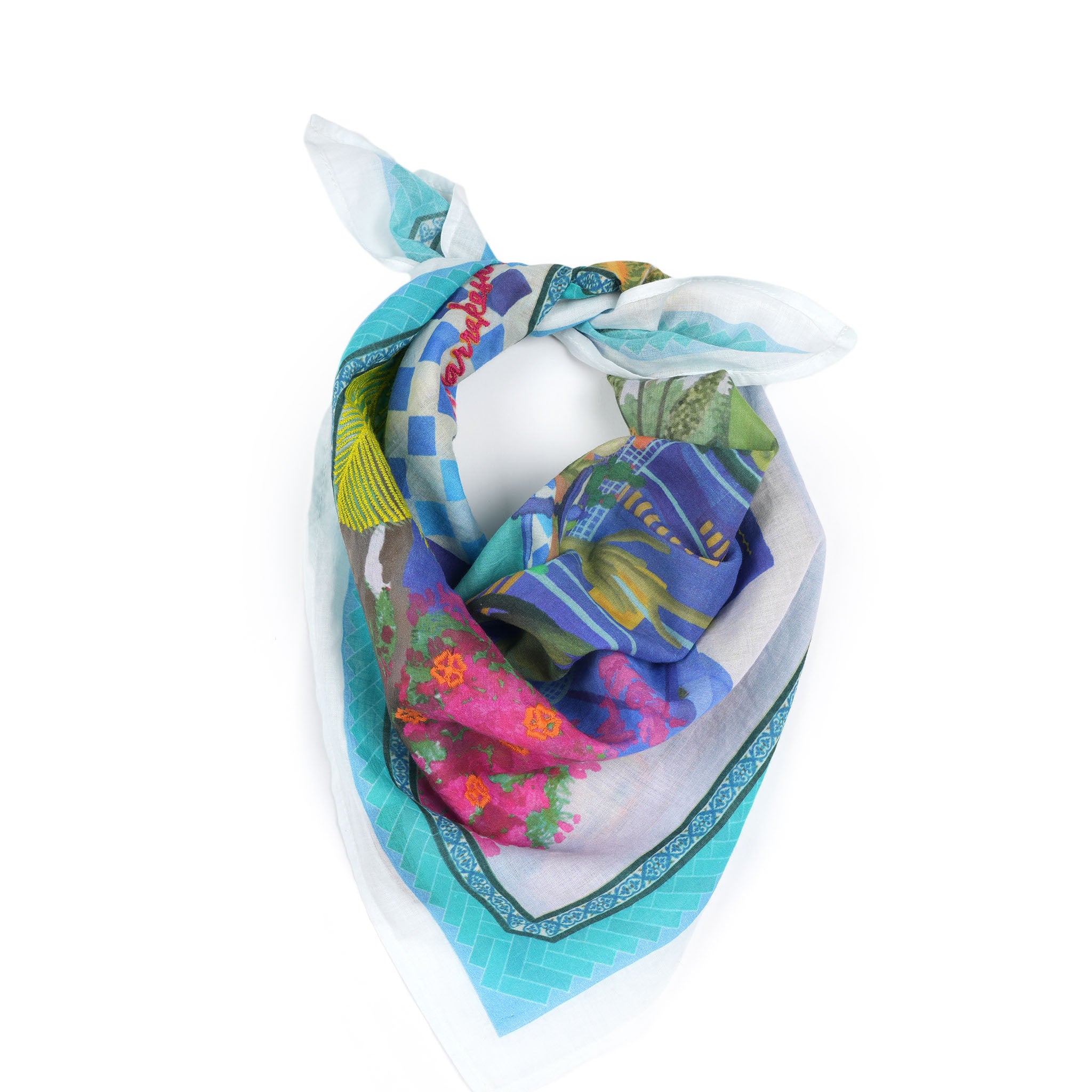 Marrakesh Dreaming Bandana - Cobalt Blue