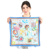 La Dolce Vita Escape Bandana - Ivory Blue