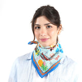 La Dolce Vita Escape Bandana - Ivory Blue