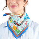 La Dolce Vita Escape Bandana - Ivory Blue