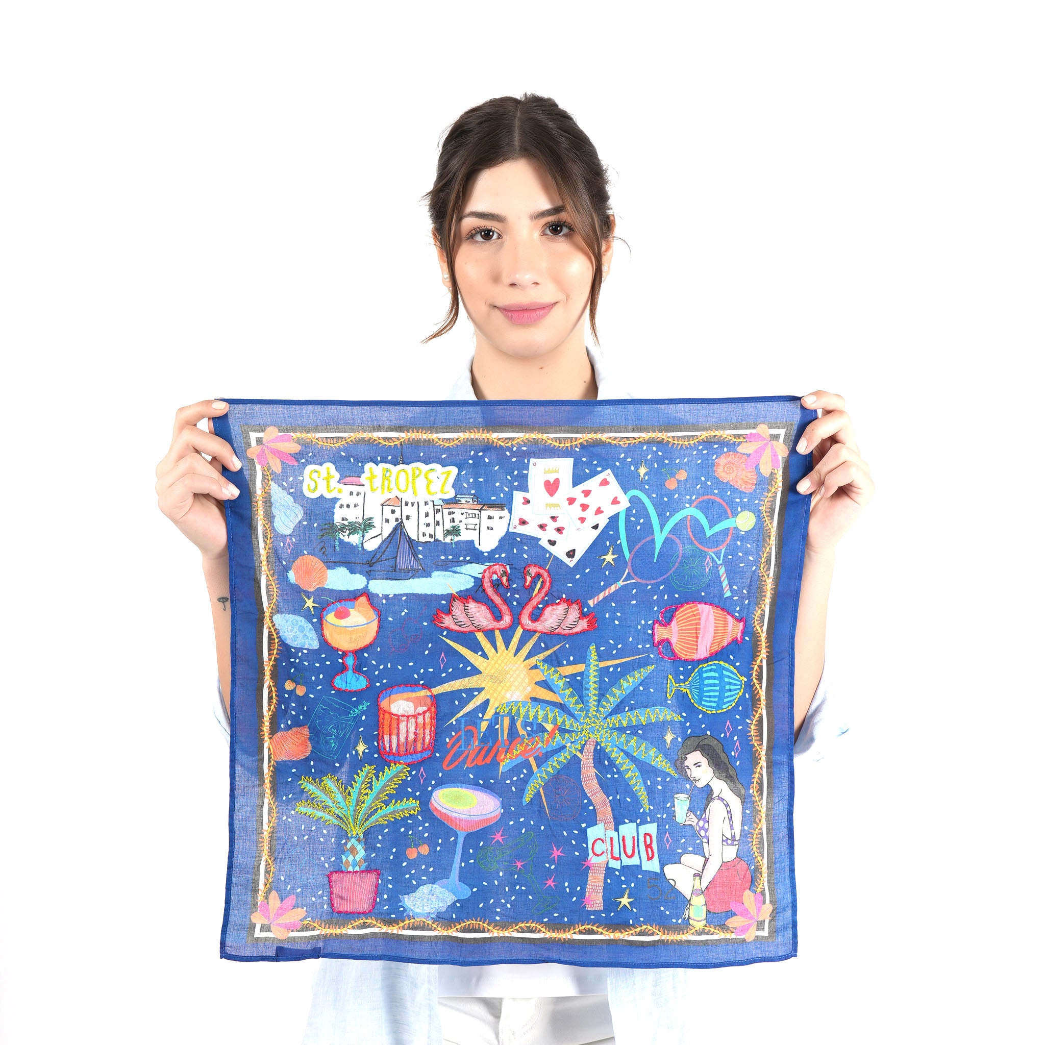 St. Tropez Bandana - Navy