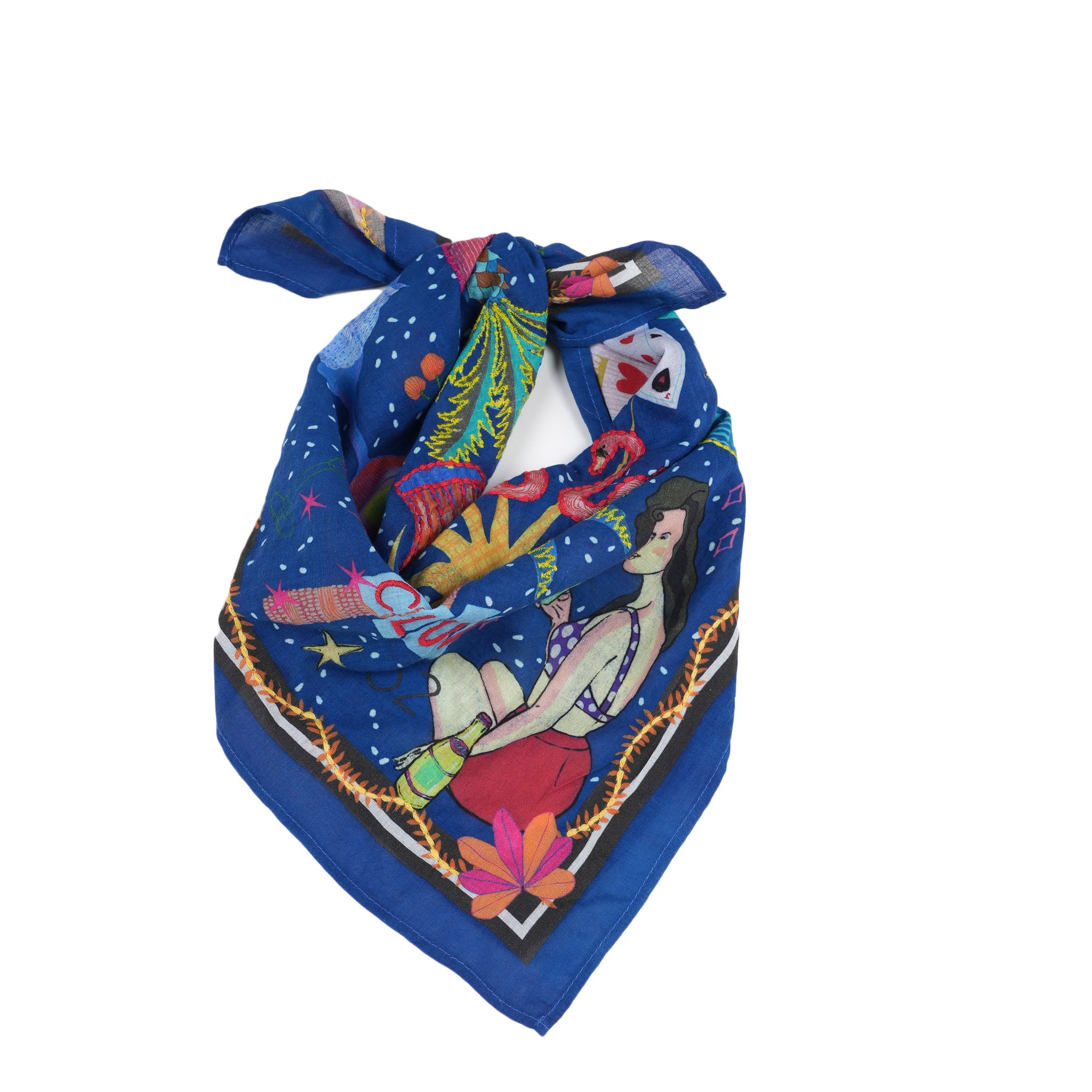 St. Tropez Bandana - Navy