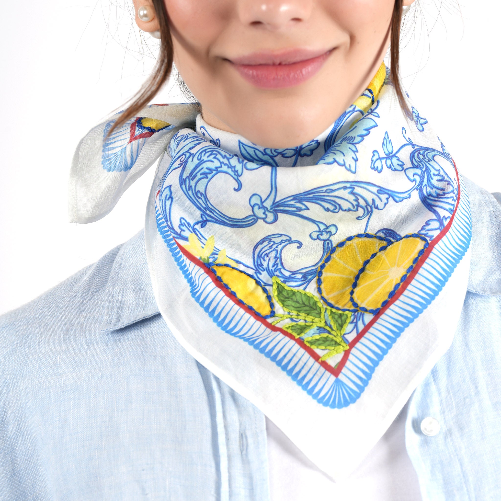 Limone Azzurro Bandana - Lemon Yellow