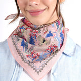 Palm Serenade Bandana - Dusty Pink