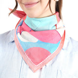 Prism Flower Bandana - Red