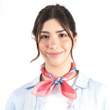 Prism Flower Bandana - Red