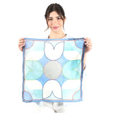 Prism Flower Bandana - Blue