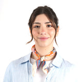 Sunburst Geometry Bandana - Orange