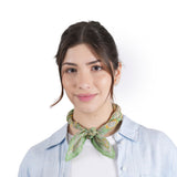Blooming Peonies Bandana - Green