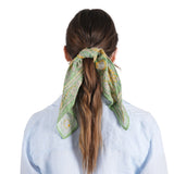 Blooming Peonies Bandana - Green