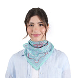 Blooming Peonies Bandana - Light Green