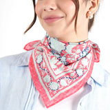 Blooming Peonies Bandana - Rouge Red