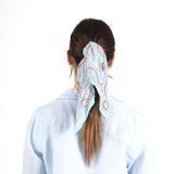 Blooming Peonies Bandana - Sky Light