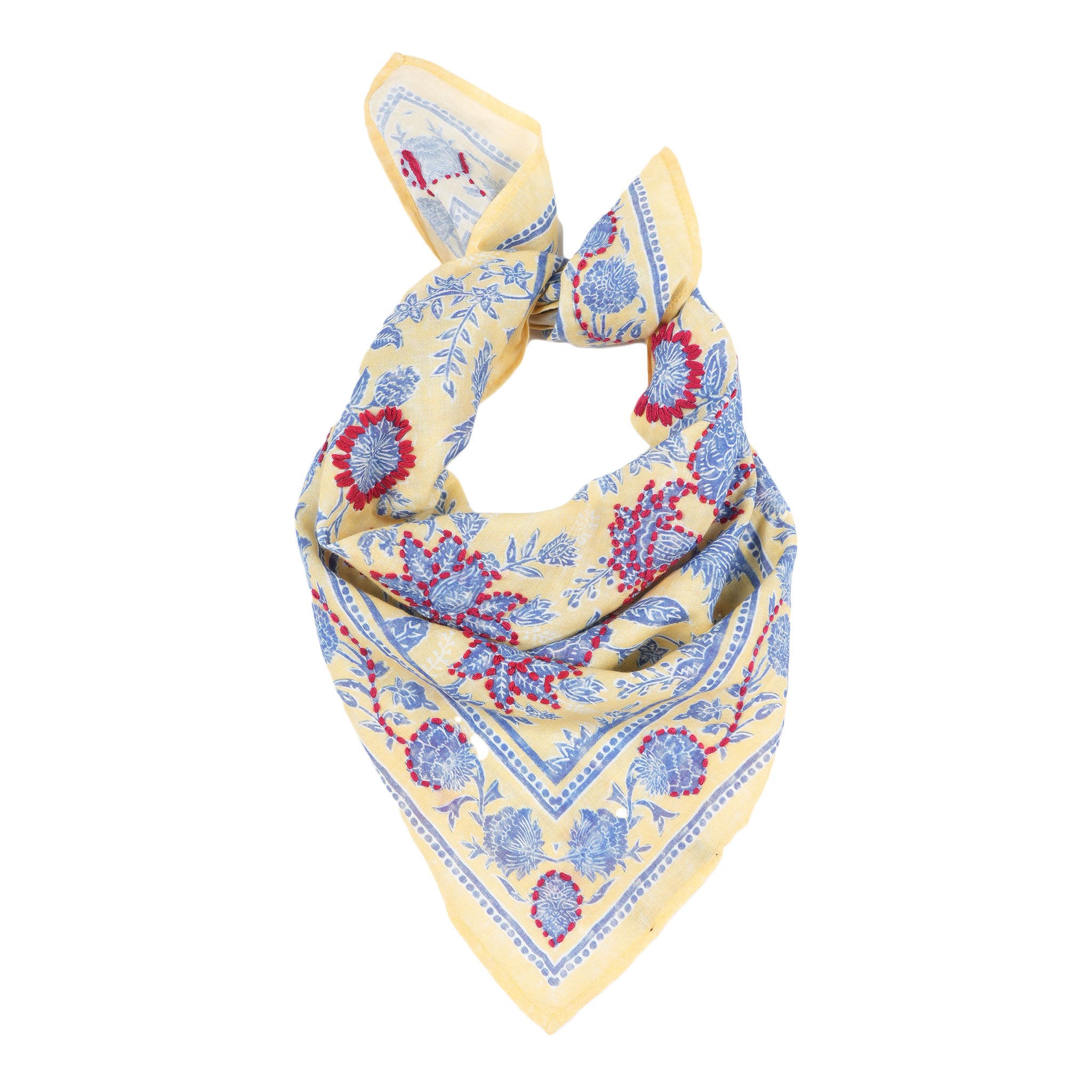 Blooming Peonies Bandana - Sunlight