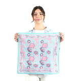 Blooming Peonies Bandana - Teal