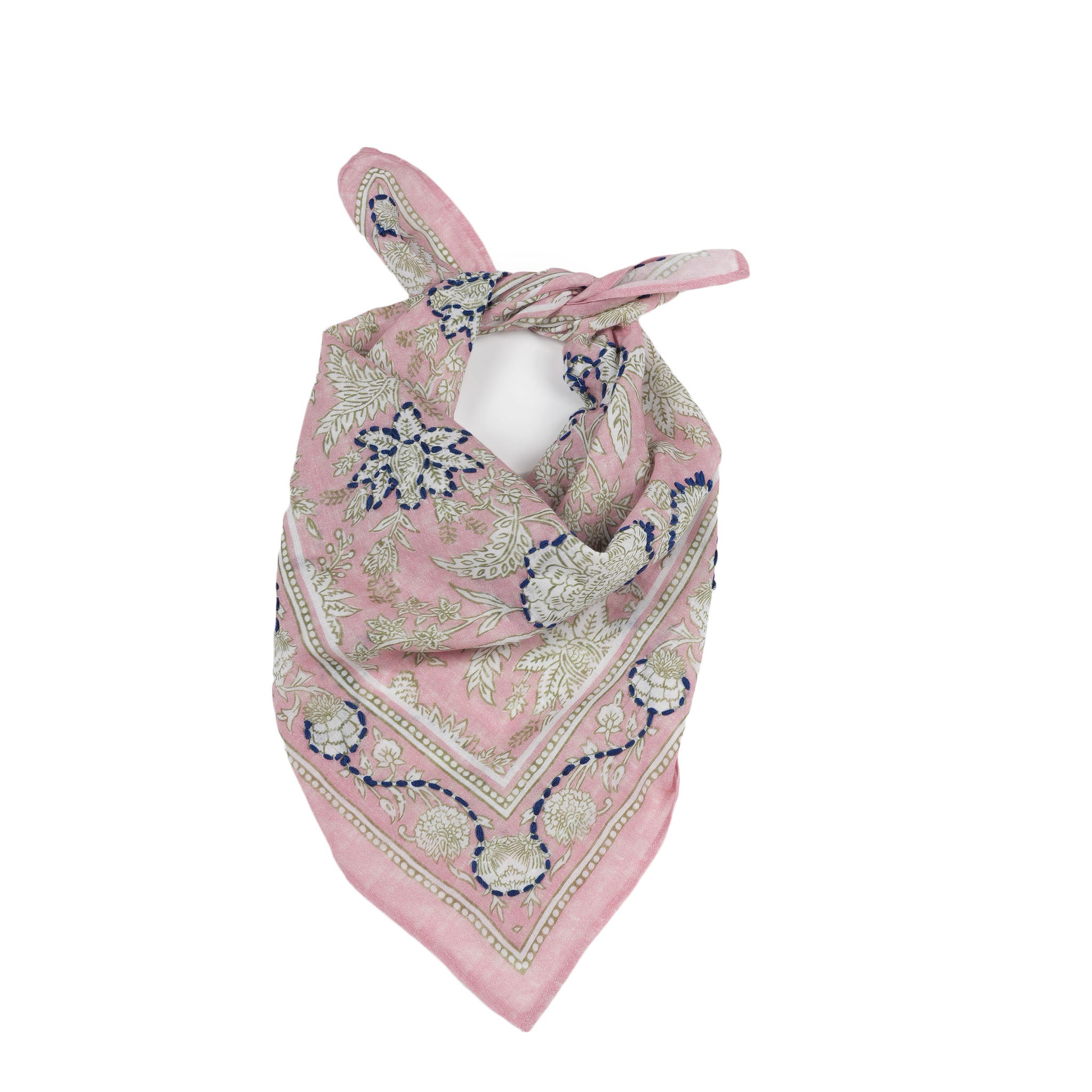 Blooming Peonies Bandana - Wild Rose