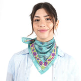 Country Bloom Bandana - Turquoise