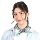 Country Bloom Bandana - Turquoise