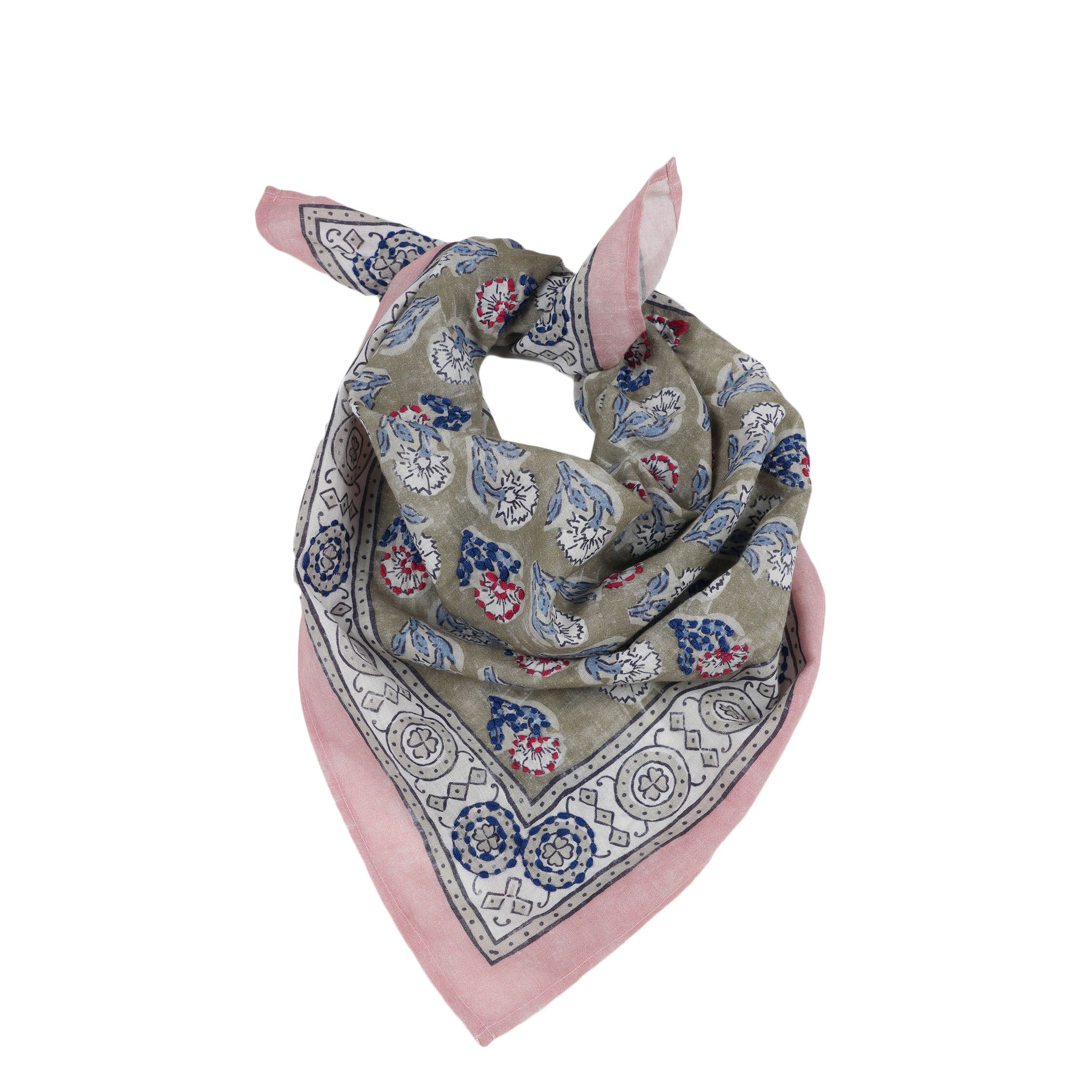 Posy  Bandana - Olive Green
