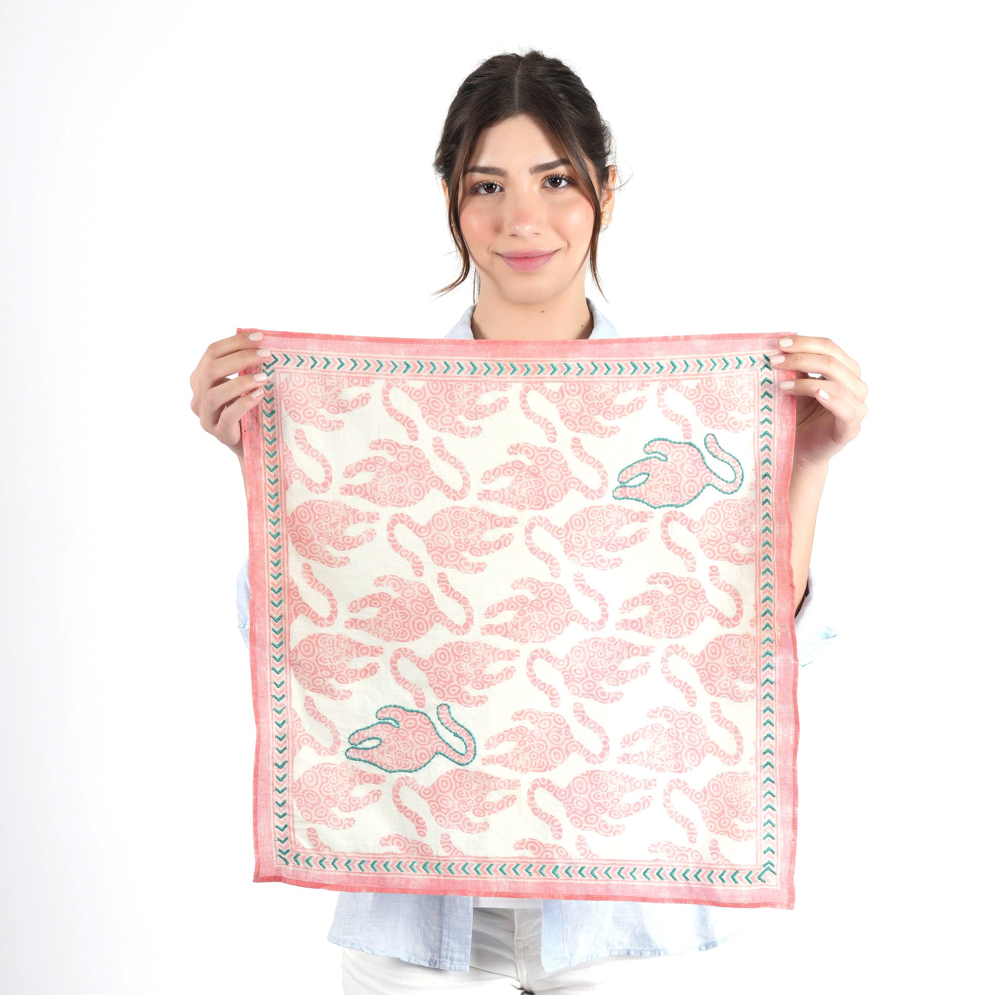 Tropical Wildcat Bandana - Rose Pink