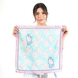 Tropical Wildcat Bandana - Teal