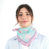 Tropical Wildcat Bandana - Teal