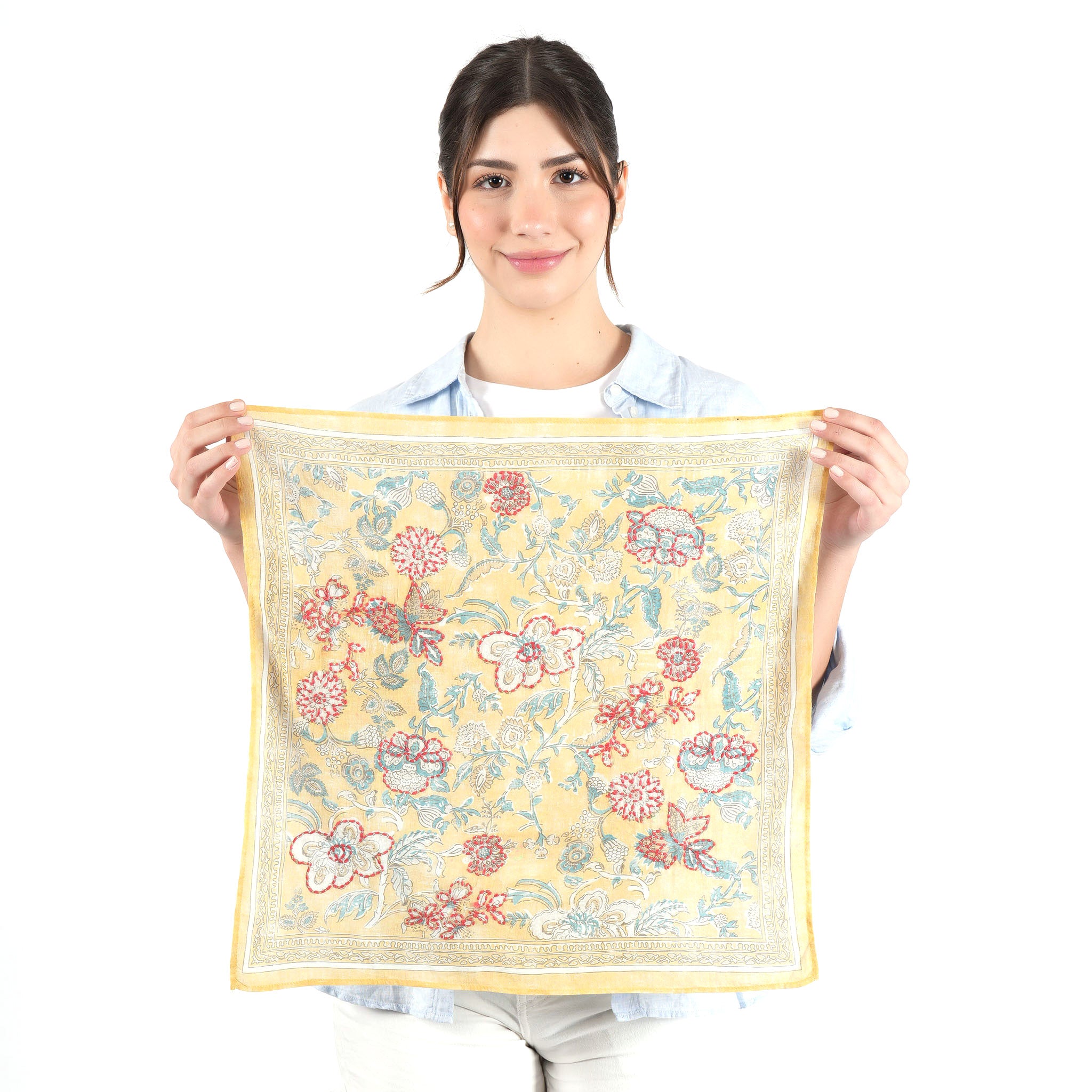 Blossom Reverie Bandana - Mustard