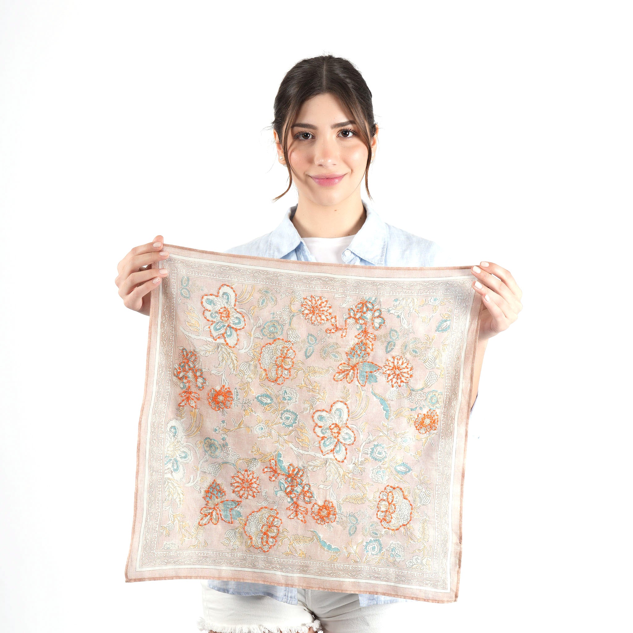 Blossom Reverie Bandana - Rust
