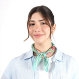 Blossom Reverie Bandana - Teal